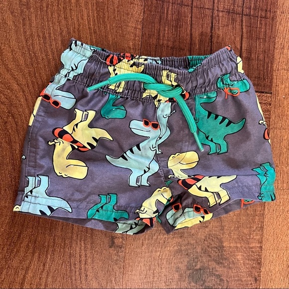 Baby boy 2 two piece Dino swim set 3 month rash guard trunks just one you carter - Picture 4 of 7
